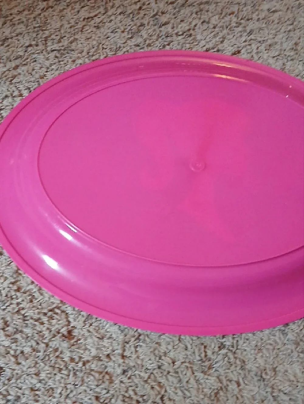 Pink Party Serving Platter with Silhouette Design Barbie Tray